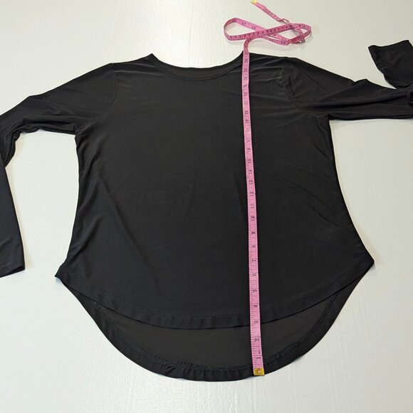 Onzie Flow One Size Fits All *(XS, S, M) Black Sheer High/Low Workout Top - Picture 5 of 10